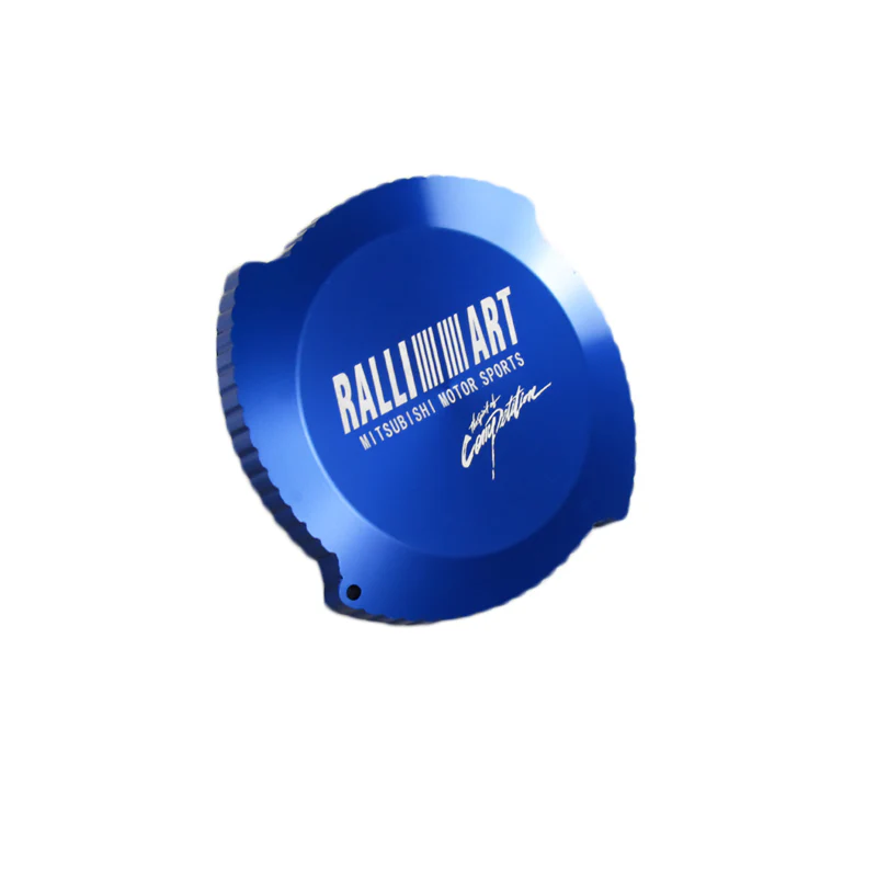 X1 Blue Brand New Ralliart Aluminum Racing Engine Oil Filler Cap For MITSUBISHI - Image 2