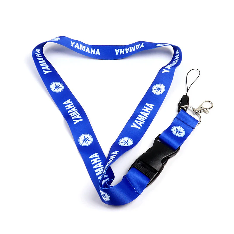Blue Set of YAMAHA Racing Biker Keychain Lanyard Motorcycle Key chain Strap Tag - Image 2