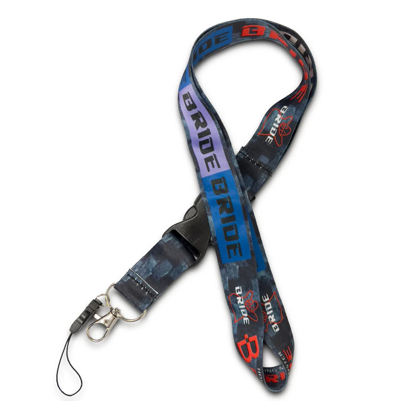 Bride JDM Racing Carbon Style Keychain Quick Release Lanyard - Image 2