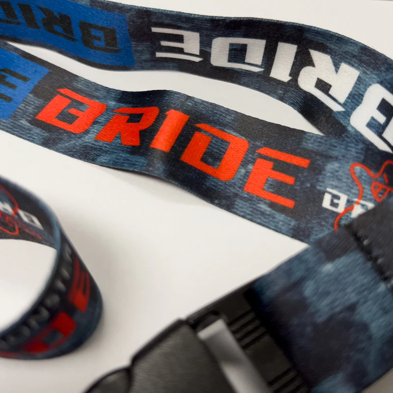 Bride JDM Racing Carbon Style Keychain Quick Release Lanyard - Image 3