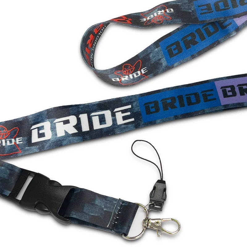 Bride JDM Racing Carbon Style Keychain Quick Release Lanyard - Image 4