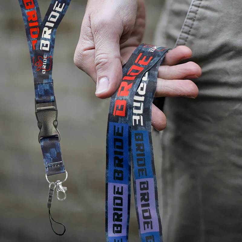 Bride JDM Racing Carbon Style Keychain Quick Release Lanyard - Image 8