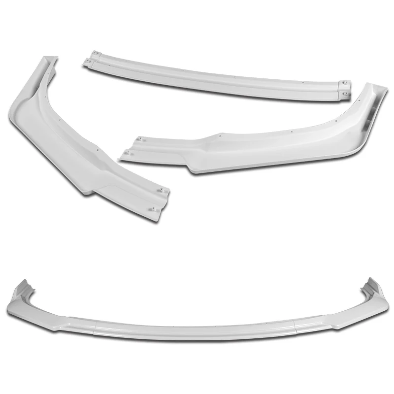 For 2011-2015 Toyota Sienna MP-Style Painted White Front Bumper Body Splitter Spoiler Lip 3PCS - Image 4