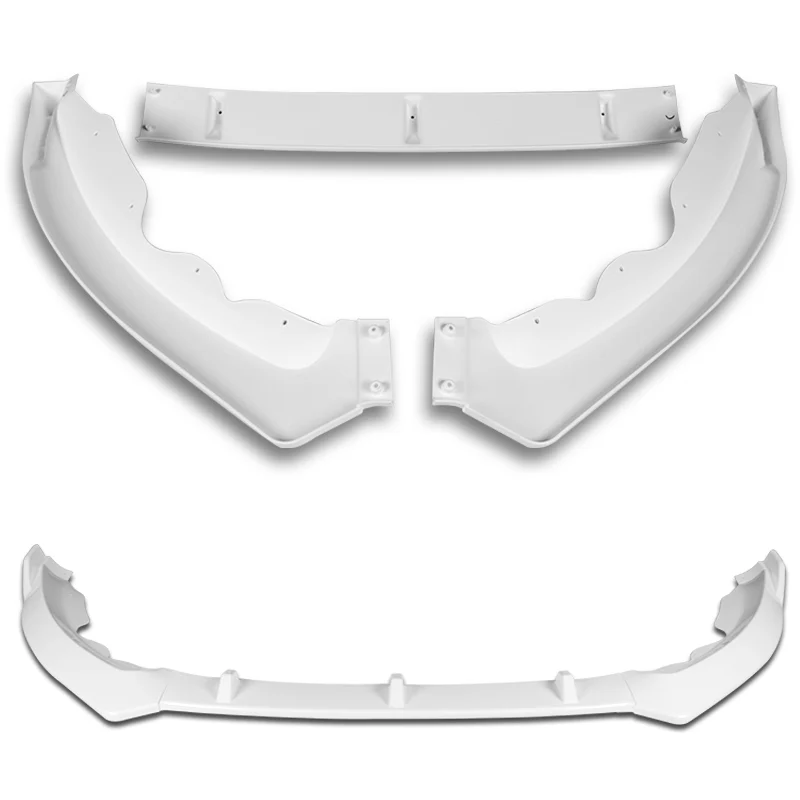 For 2013-2016 Ford Fusion Mondeo Painted White Front Bumper Body Splitter Spoiler Lip 3PCS - Image 3