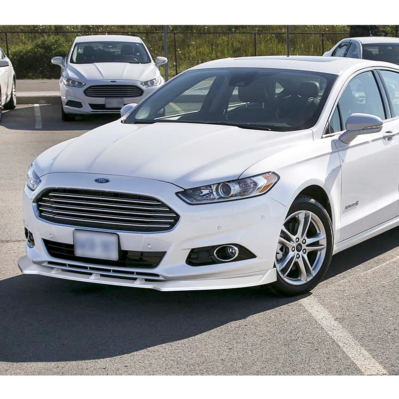 For 2013-2016 Ford Fusion Mondeo Painted White Front Bumper Body Splitter Spoiler Lip 3PCS - Image 5