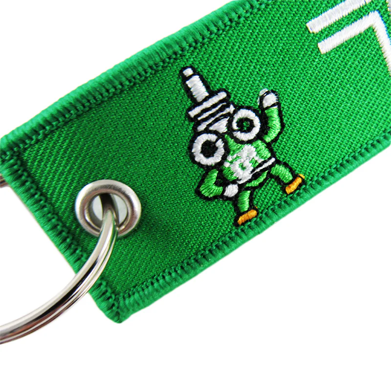 DOUBLE SIDE EMBROIDERED KEY TAG JDM TEIN RACING KEYCHAIN CELL HOLDERS KEYRING X2 - Image 2