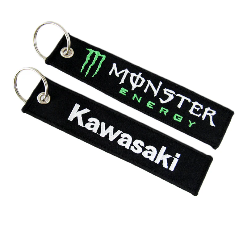 ENERGE DRINK DOUBLE SIDED EMBROIDERED KEYCHAIN For MONSTER CELL HOLDERS KAWASAKI - Image 5