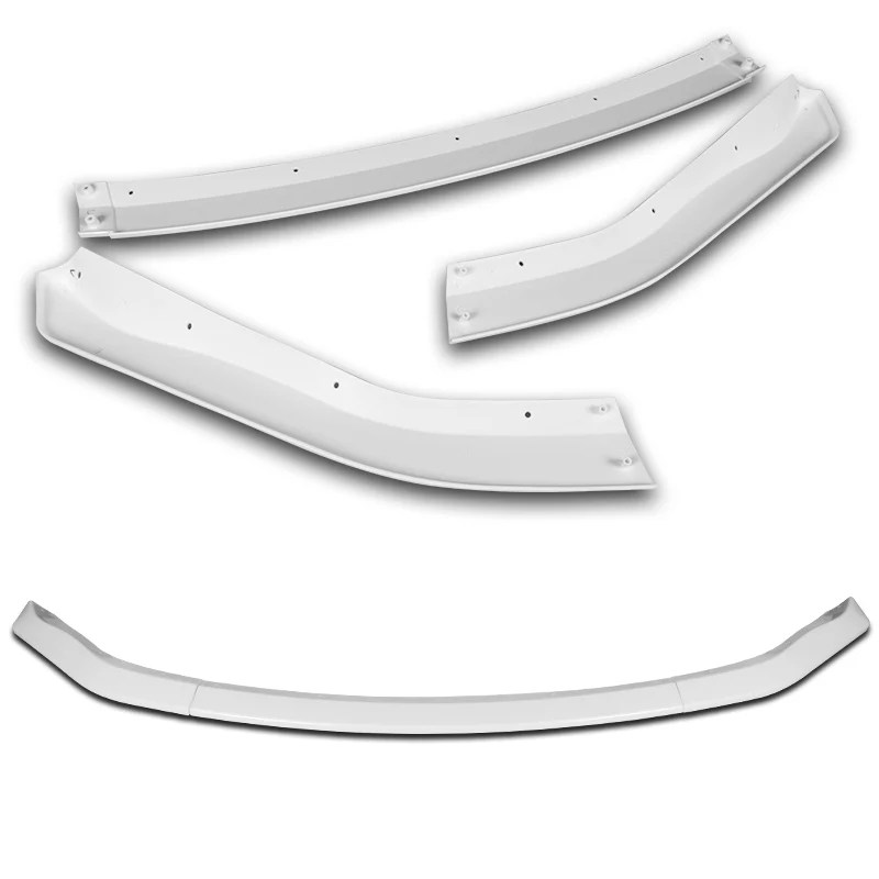 For 2003-2005 Nissan 350Z Z33 CT-Style Painted White Front Bumper Body Splitter Spoiler Lip 3PCS - Image 3