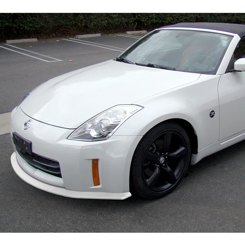 For 2003-2005 Nissan 350Z Z33 CT-Style Painted White Front Bumper Body Splitter Spoiler Lip 3PCS - Image 5