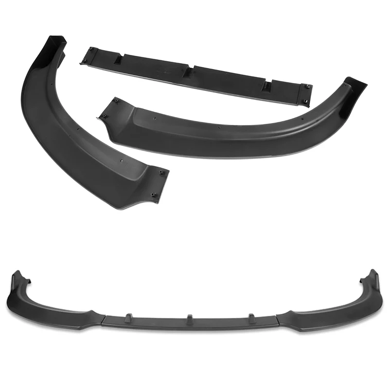 For 2019-2022 BMW G20 G21 3-Series Sport-Line Matte Black Front Bumper Body Splitter Spoiler Lip 3PCS - Image 4