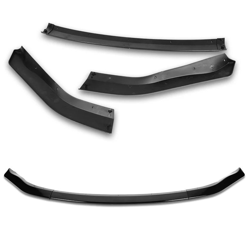 For 2003-2005 Nissan 350Z Z33 CT-Style Painted Black Front Bumper Body Splitter Spoiler Lip 3PCS - Image 3