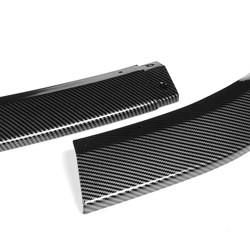 For 2003-2005 Nissan 350Z Z33 CT-Style Carbon Look Front Bumper Body Splitter Spoiler Lip 3PCS - Image 2