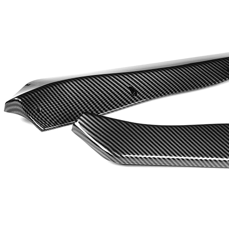 For 2003-2005 Nissan 350Z Z33 CT-Style Carbon Look Front Bumper Body Splitter Spoiler Lip 3PCS - Image 3
