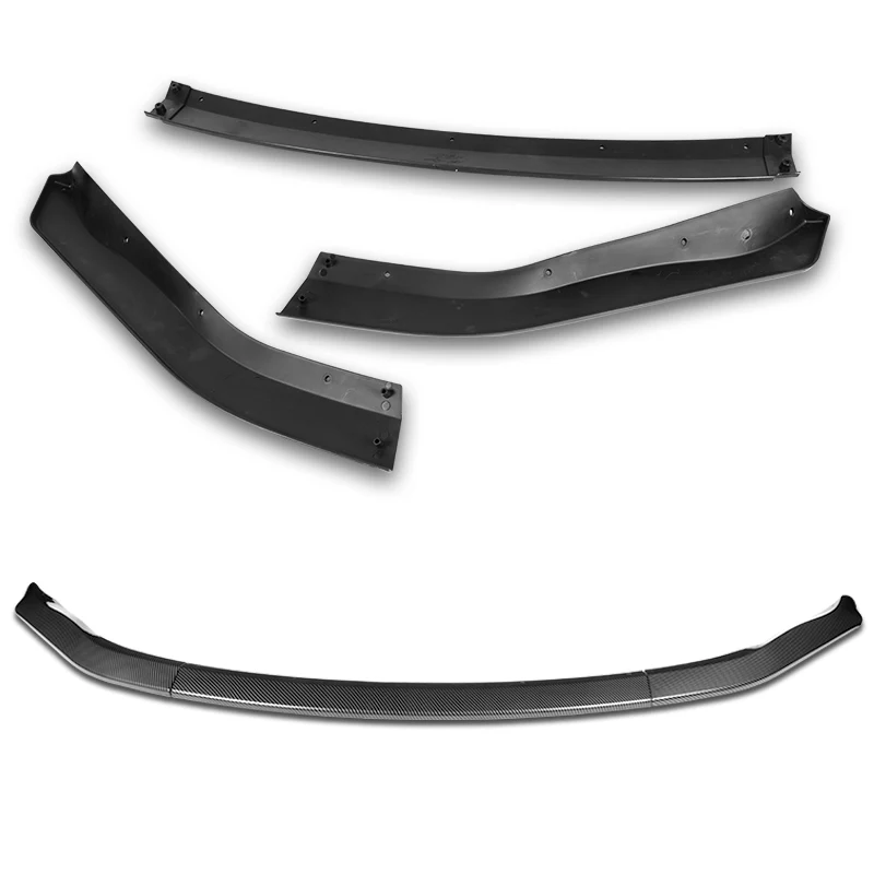 For 2003-2005 Nissan 350Z Z33 CT-Style Carbon Look Front Bumper Body Splitter Spoiler Lip 3PCS - Image 4