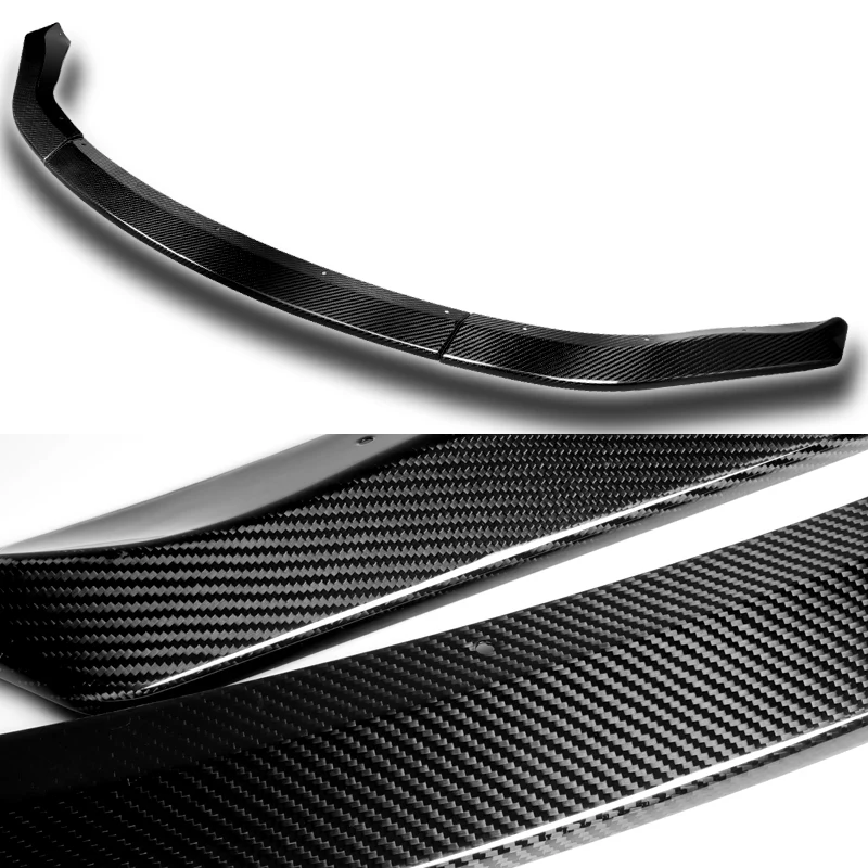 For 2003-2005 Nissan 350Z Z33 CT-Style Carbon Fiber Front Bumper Body Splitter Spoiler Lip 3PCS - Image 2