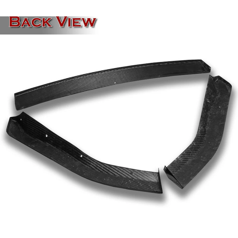 For 2003-2005 Nissan 350Z Z33 CT-Style Carbon Fiber Front Bumper Body Splitter Spoiler Lip 3PCS - Image 4