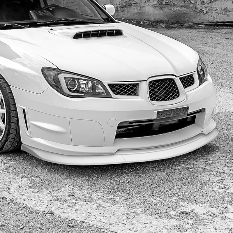 For 2006-2007 Subaru Impreza WRX STi S204 Painted White Front Bumper Body Splitter Spoiler Lip 3PCS - Image 5