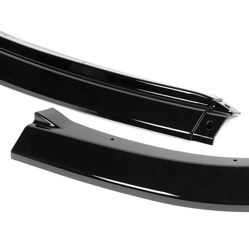 For 2006-2007 Subaru Impreza WRX STi S204 Painted Black Front Bumper Body Splitter Spoiler Lip 3PCS - Image 2