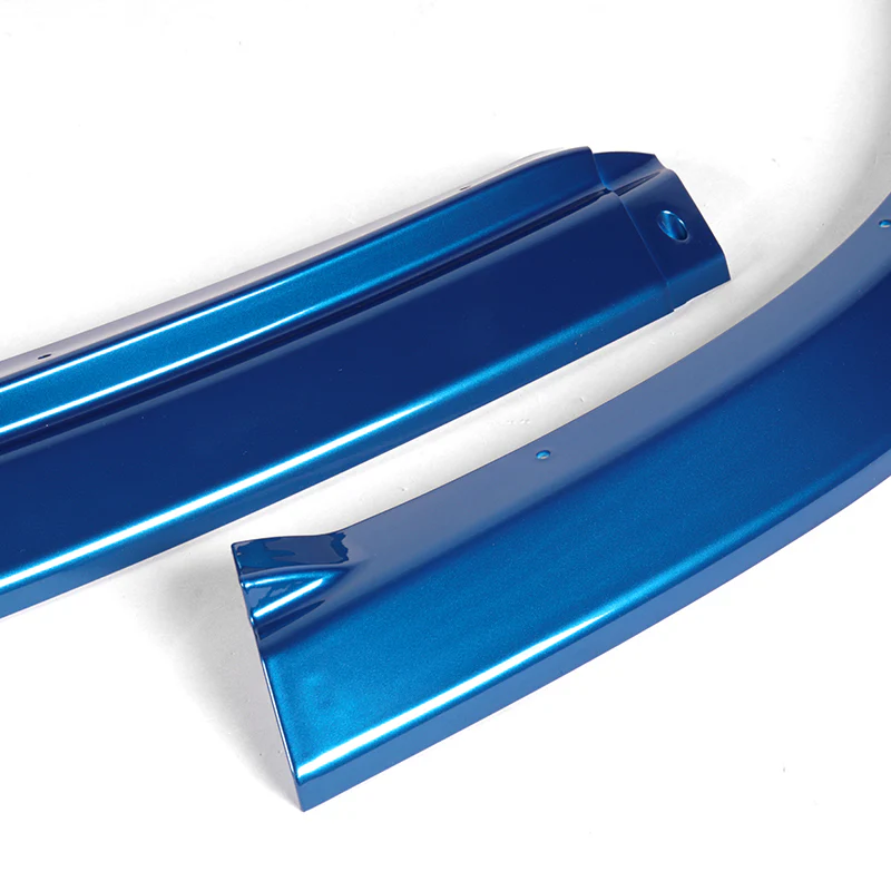 For 2006-2007 Subaru Impreza WRX STi S204 Painted Blue Front Bumper Body Splitter Spoiler Lip 3PCS - Image 2