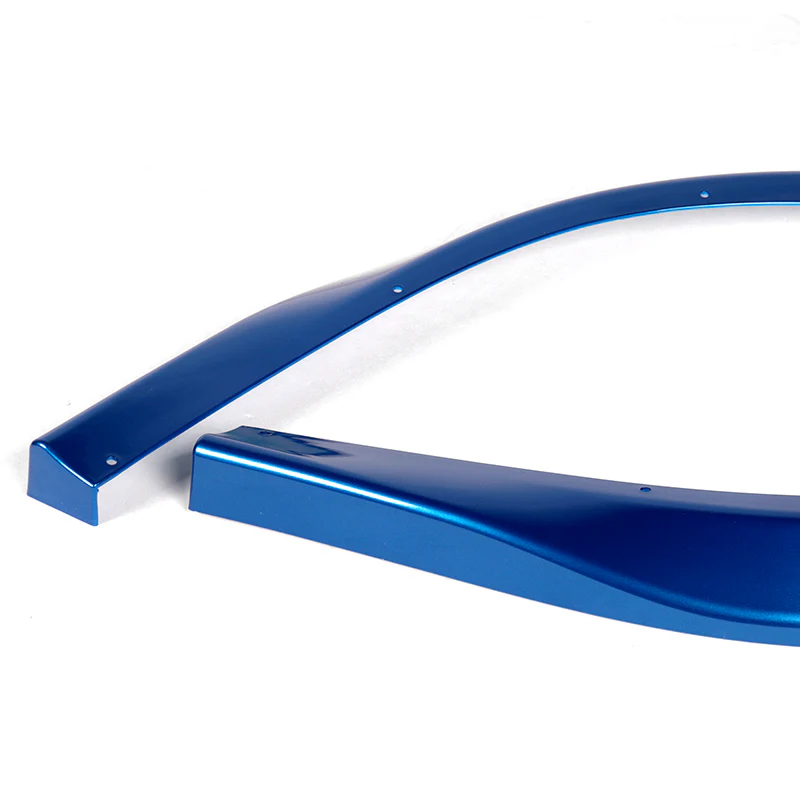For 2006-2007 Subaru Impreza WRX STi S204 Painted Blue Front Bumper Body Splitter Spoiler Lip 3PCS - Image 3