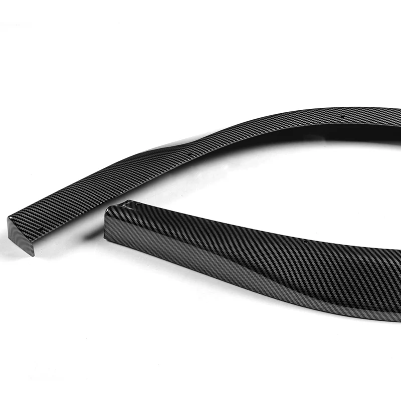 For 2006-2007 Subaru Impreza WRX STi S204 Carbon Look Front Bumper Body Splitter Spoiler Lip 3PCS - Image 3