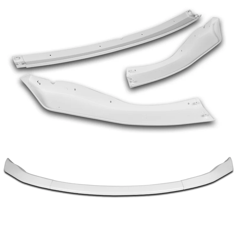 For 2006-2009 Nissan 350Z Z33 GT-Style Painted White Front Bumper Body Splitter Spoiler Lip 3PCS - Image 4