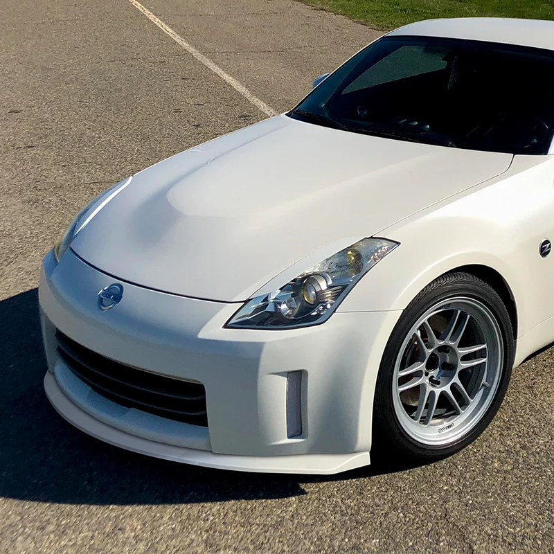 For 2006-2009 Nissan 350Z Z33 GT-Style Painted White Front Bumper Body Splitter Spoiler Lip 3PCS - Image 5