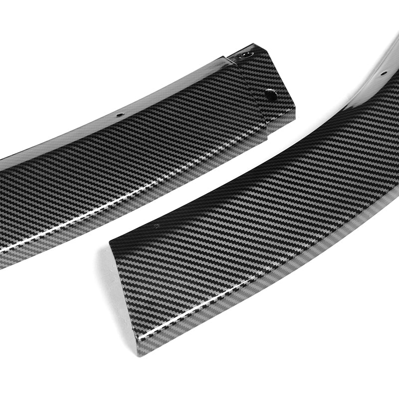 For 2006-2009 Nissan 350Z GT-Style Carbon Look Front Bumper Body Splitter Spoiler Lip 3PCS - Image 2