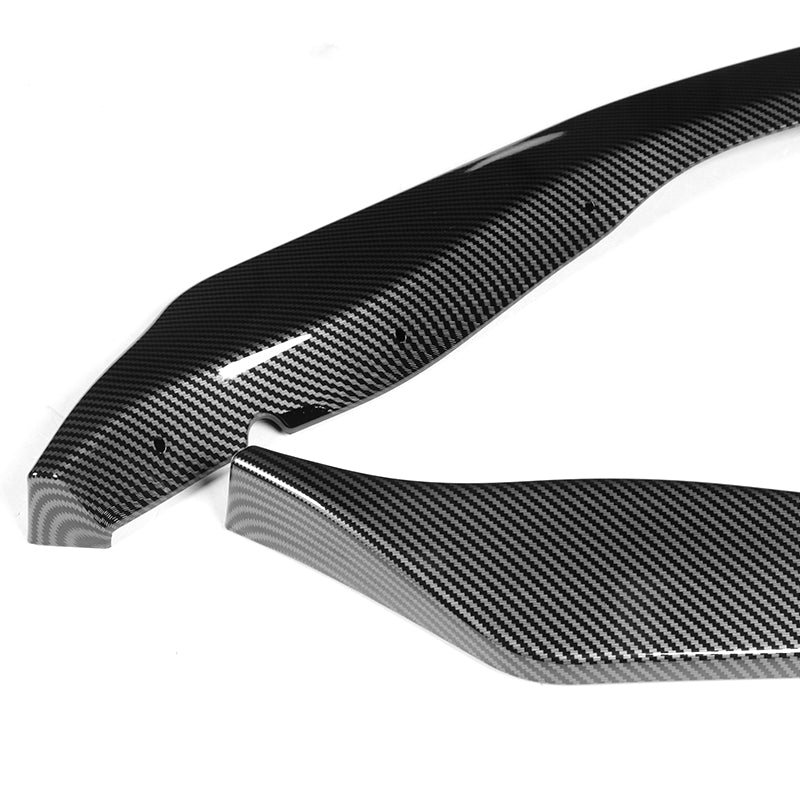 For 2006-2009 Nissan 350Z GT-Style Carbon Look Front Bumper Body Splitter Spoiler Lip 3PCS - Image 3