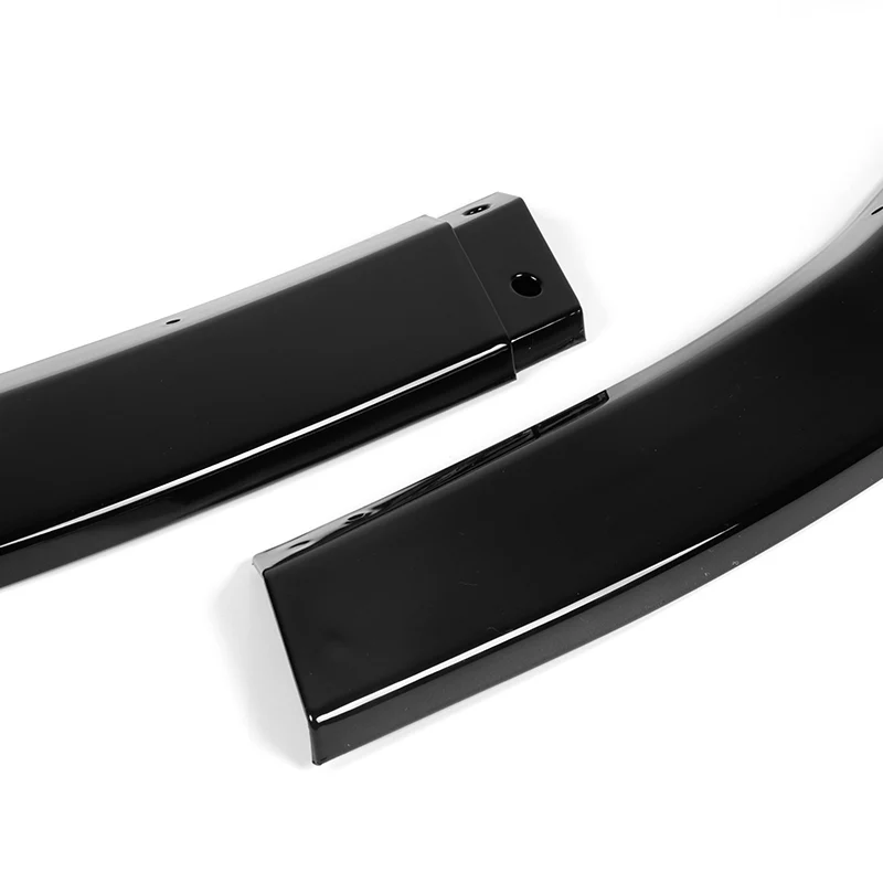 For 2006-2009 Nissan 350Z GT-Style Painted Black Front Bumper Body Splitter Spoiler Lip 3PCS - Image 2