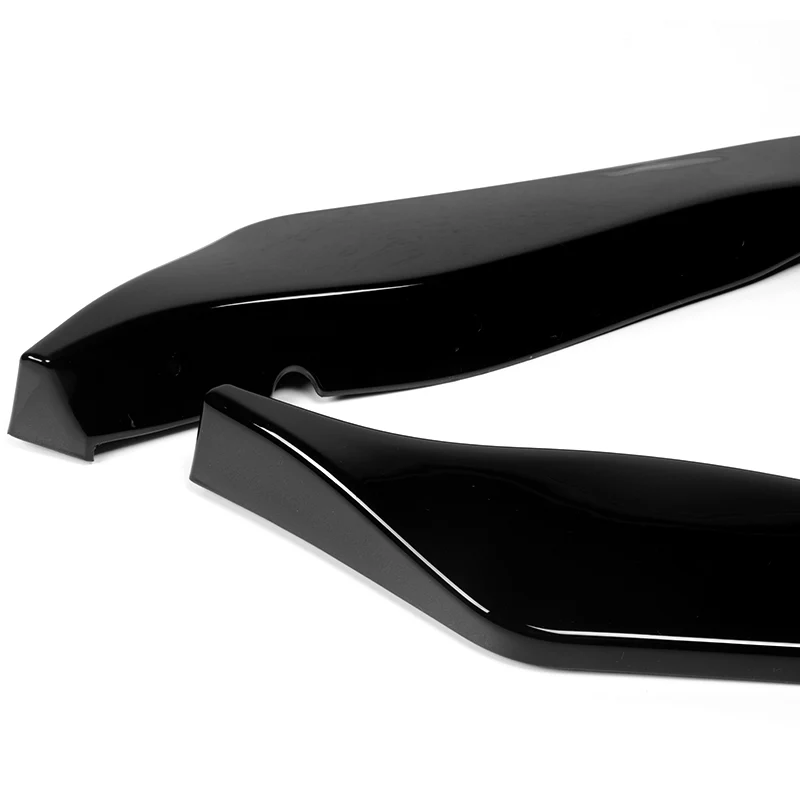 For 2006-2009 Nissan 350Z GT-Style Painted Black Front Bumper Body Splitter Spoiler Lip 3PCS - Image 3