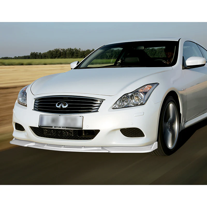 For 2008-2013 Infiniti G37 Coupe Painted White Sport Front Bumper Body Splitter Spoiler Lip 3PCS - Image 5