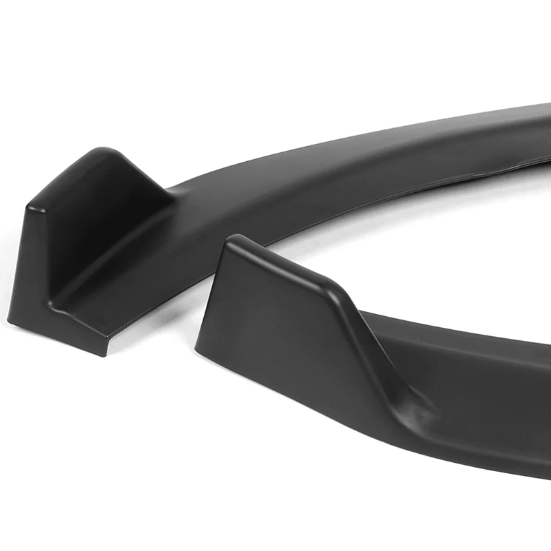 For 2011-2014 Hyundai Sonata STP-Style Matte Black Sport Front Bumper Body Splitter Spoiler Lip 3PCS - Image 4