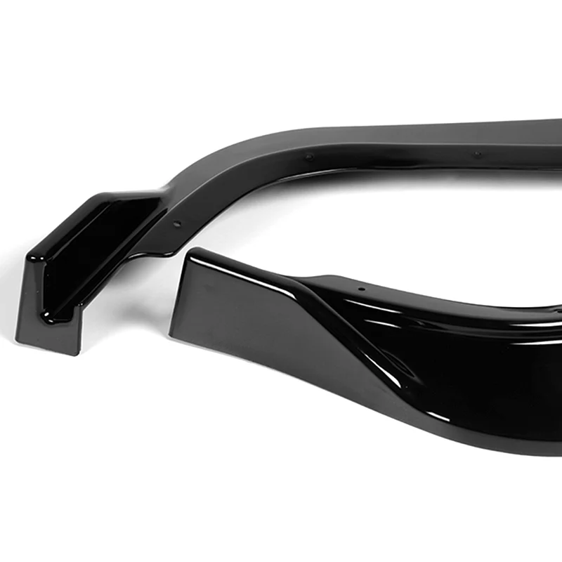 For 2008-2013 Infiniti G37 Coupe Painted Black Sport Front Bumper Body Splitter Spoiler Lip 3PCS - Image 4
