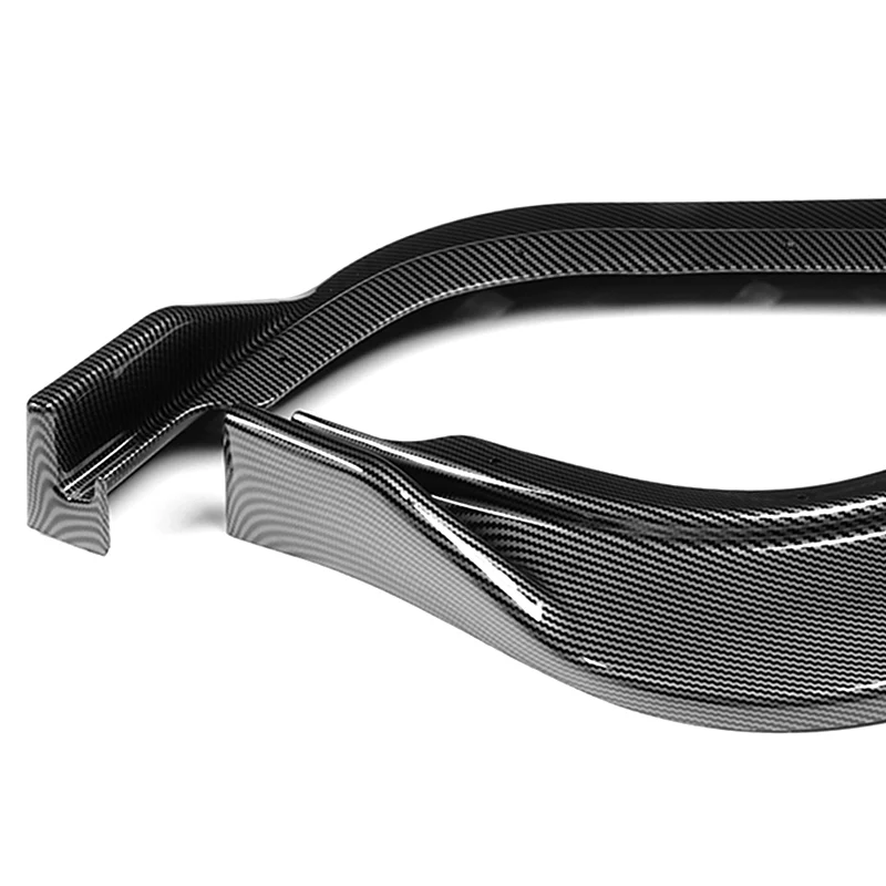 For 2008-2013 Infiniti G37 Coupe Carbon Look Sport Front Bumper Body Splitter Spoiler Lip 3PCS - Image 4