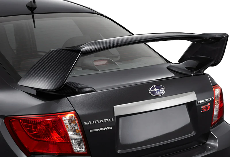 For 2008-2014 Subaru Impreza WRX Full Real Carbon Fiber Rear Trunk Spoiler Wing - Image 3