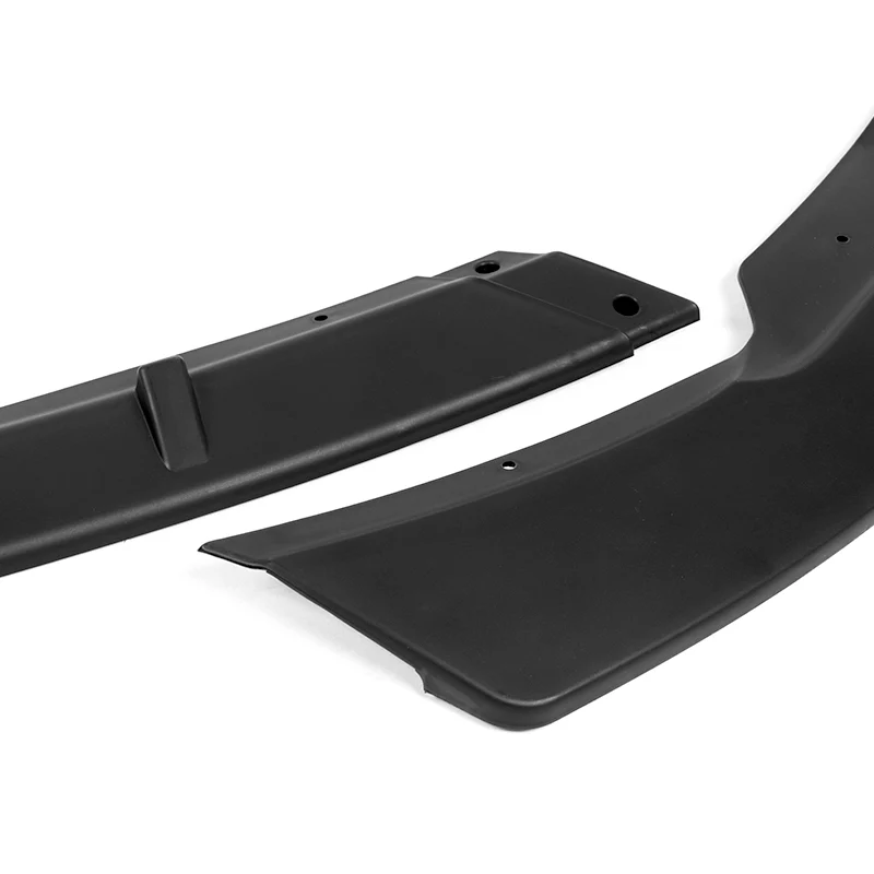 For 2015-2017 Hyundai Sonata STP-Style Matte Black Front Bumper Body Splitter Spoiler Lip 3PCS - Image 2