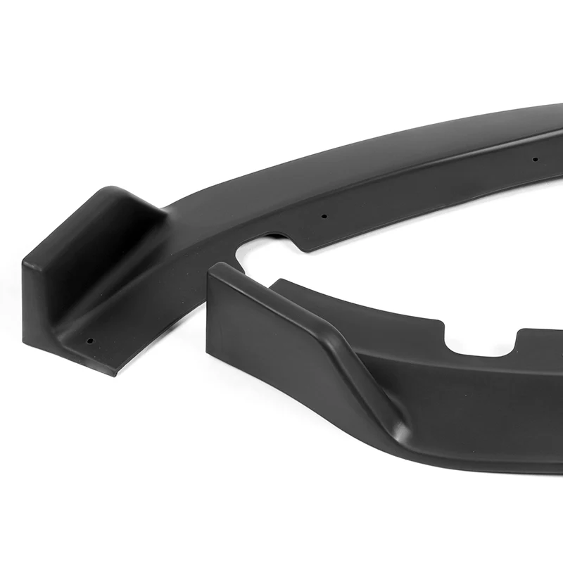 For 2015-2017 Hyundai Sonata STP-Style Matte Black Front Bumper Body Splitter Spoiler Lip 3PCS - Image 4