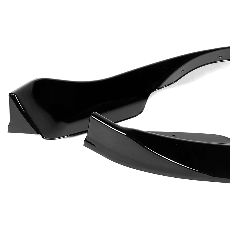 For 2009-2012 Nissan 370Z Z34 CT-Style Painted Black Front Bumper Body Splitter Spoiler Lip 3PCS - Image 4