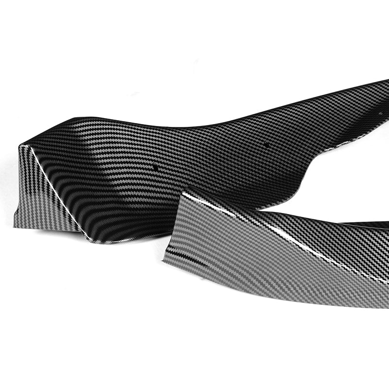 For 2009-2012 Nissan 370Z Z34 CT-Style Carbon Look Front Bumper Body Splitter Spoiler Lip 3PCS - Image 2
