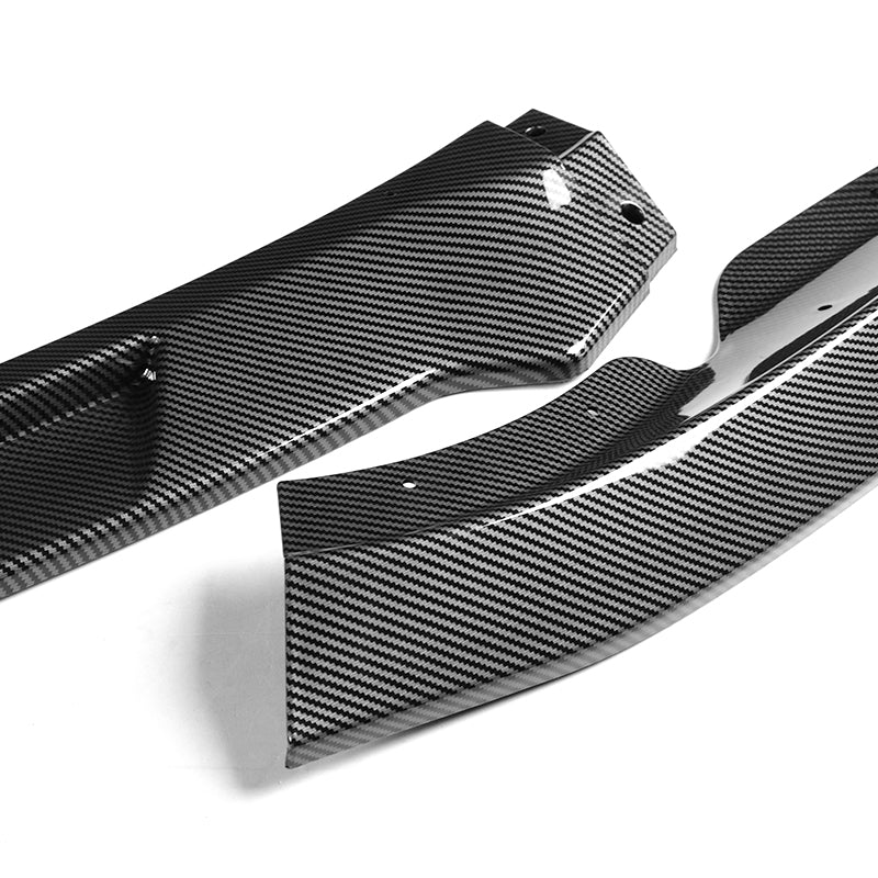 For 2009-2012 Nissan 370Z Z34 CT-Style Carbon Look Front Bumper Body Splitter Spoiler Lip 3PCS - Image 4