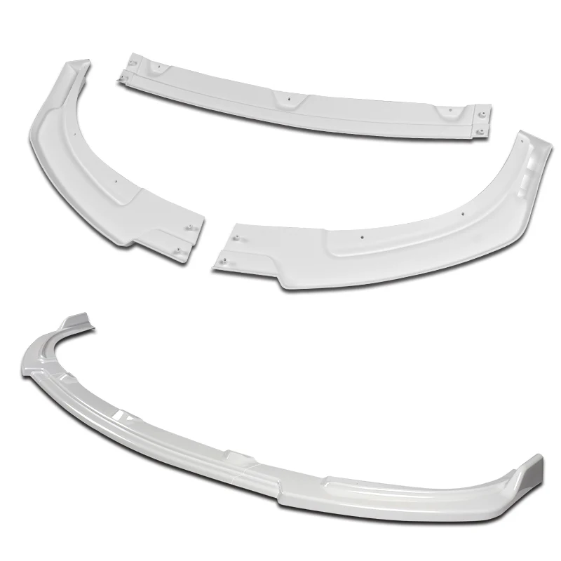 For 2010-2013 Infiniti G37 Sedan 4DR Painted White JDM Front Bumper Body Splitter Spoiler Lip 3PCS - Image 4