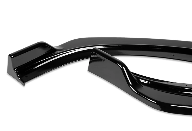 For 2010-2013 Infiniti G37 Sedan 4DR Painted Black JDM Front Bumper Body Splitter Spoiler Lip 3PCS - Image 2