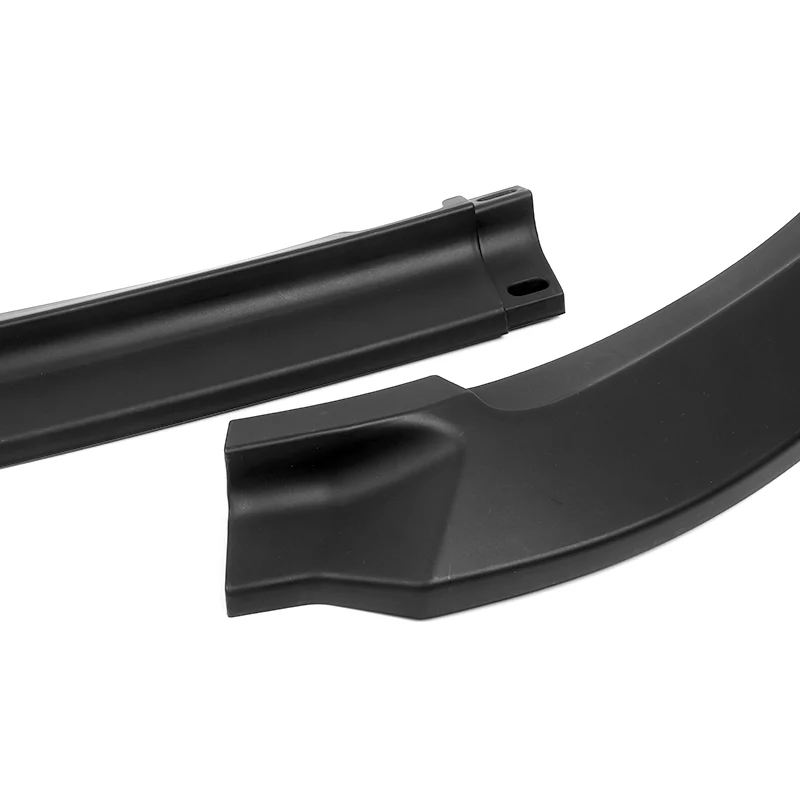 For 2017-2019 Toyota Corolla L LE XLE Type S Matte Black Front Bumper Body Splitter Spoiler Lip 3PCS - Image 2