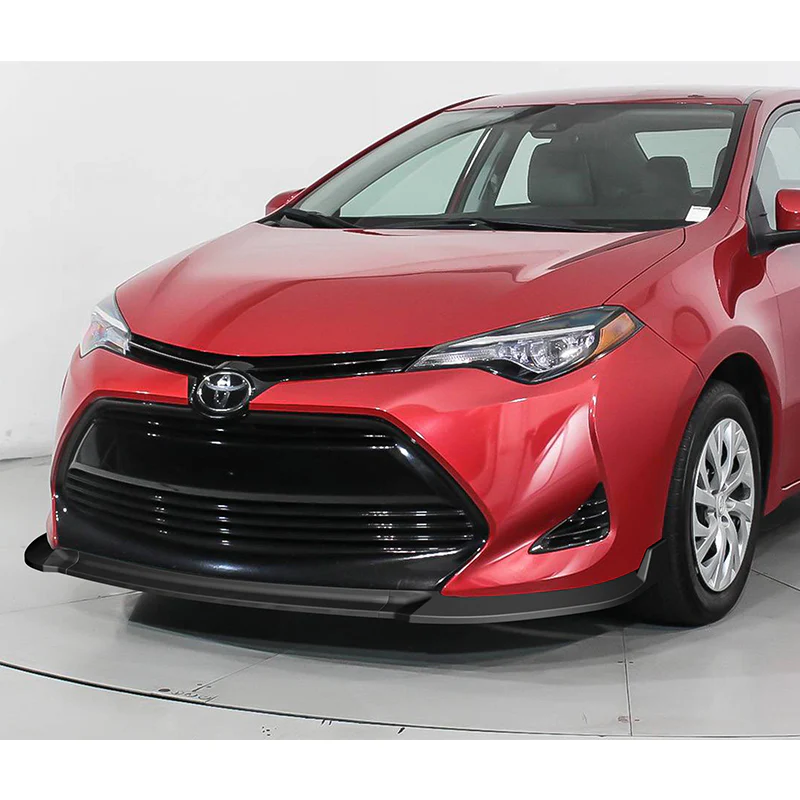For 2017-2019 Toyota Corolla L LE XLE Type S Matte Black Front Bumper Body Splitter Spoiler Lip 3PCS - Image 5