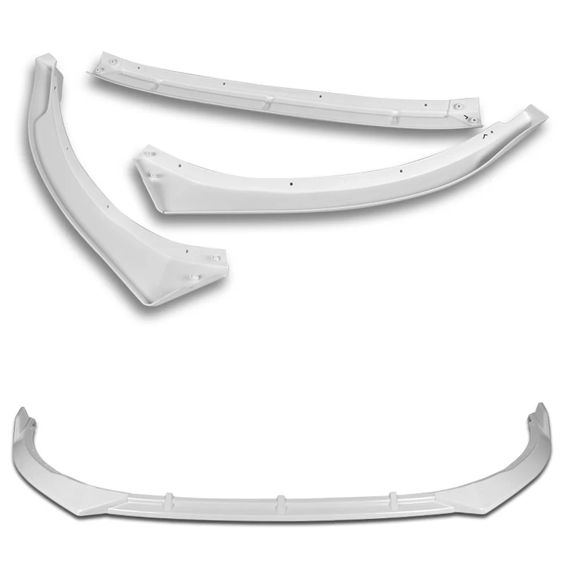 For 2011-2013 Kia Optima STP-Style Painted White Front Bumper Body Splitter Spoiler Lip 3PCS - Image 3