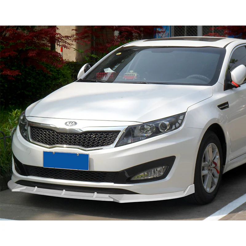 For 2011-2013 Kia Optima STP-Style Painted White Front Bumper Body Splitter Spoiler Lip 3PCS - Image 5