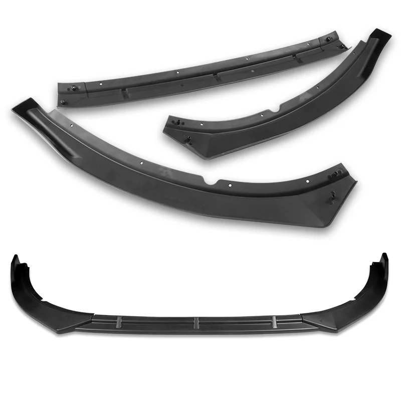 For 2014-2015 Kia Optima STP-Style Matte Black Front Bumper Body Splitter Spoiler Lip 3PCS - Image 3