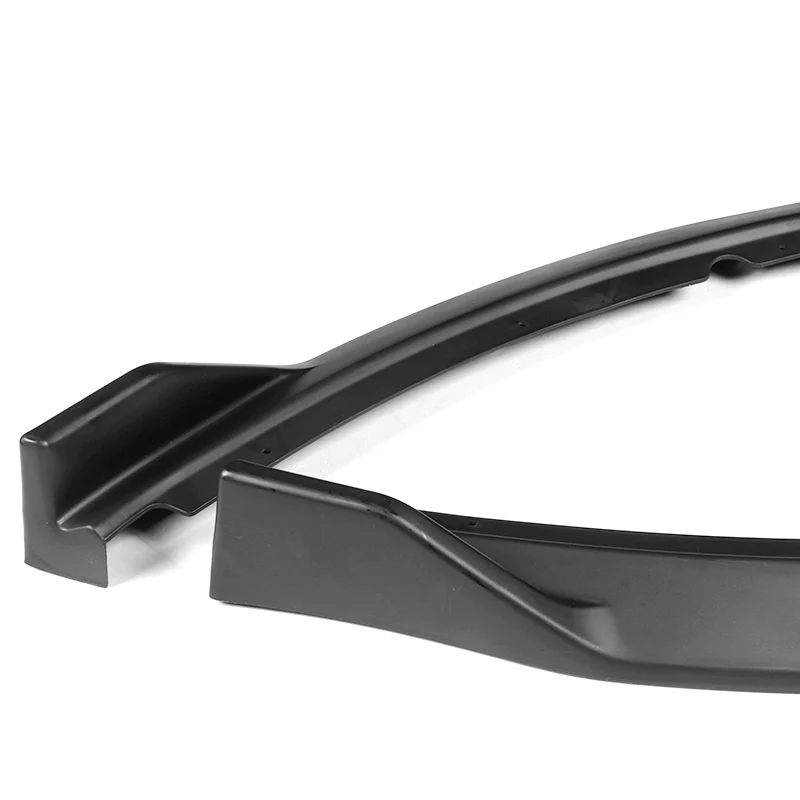For 2014-2015 Kia Optima STP-Style Matte Black Front Bumper Body Splitter Spoiler Lip 3PCS - Image 4