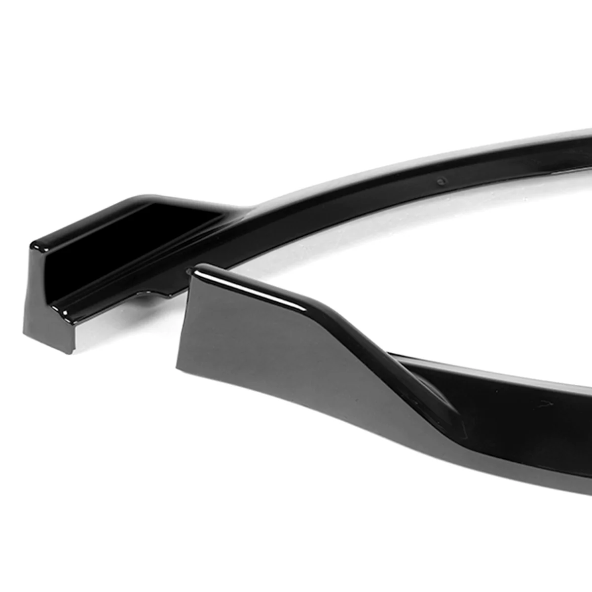 For 2011-2013 Kia Optima STP-Style Painted Black Front Bumper Body Splitter Spoiler Lip 3PCS - Image 2